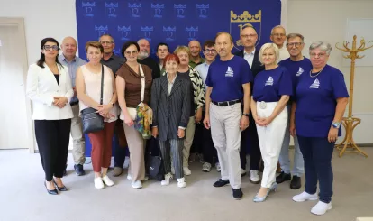 Delegacja seniorów z Łotwy z wizytą w Urzędzie Gminy