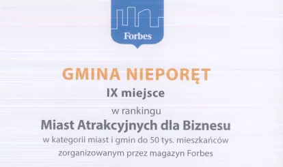 Ranking magazynu Forbes Miasta Atrakcyjne dla Biznesu